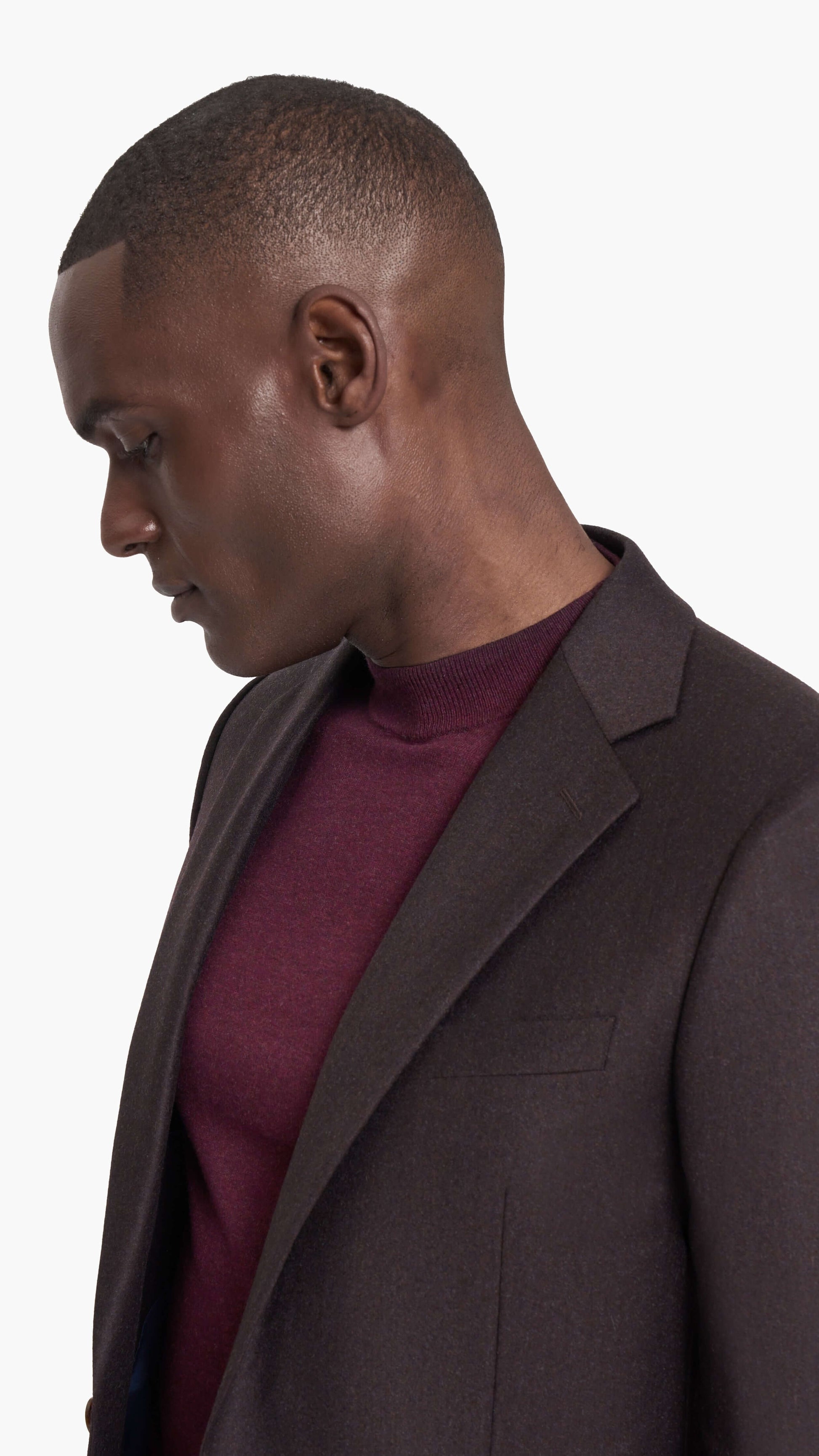 Reda Merlot Flannel Custom Suit