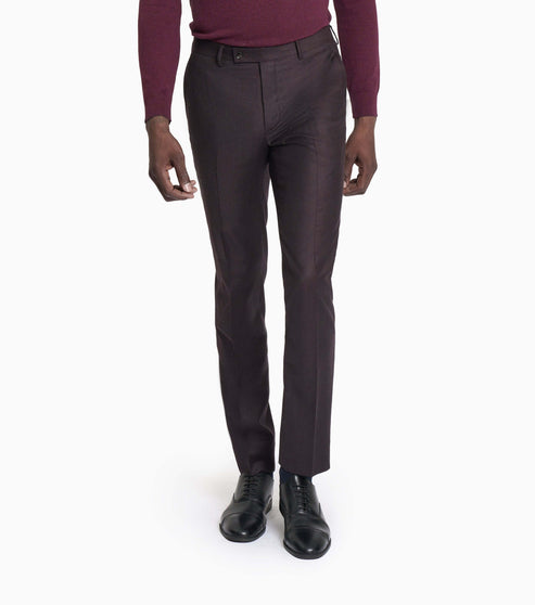 Reda Merlot Flannel Custom Trouser