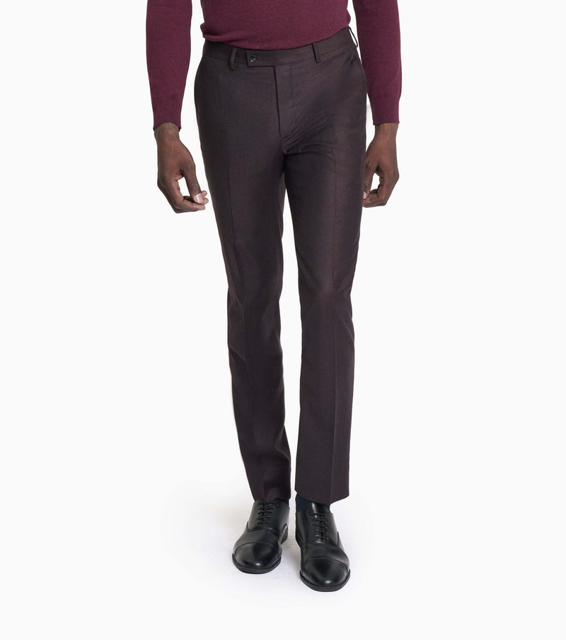 Reda Merlot Flannel Custom Trouser
