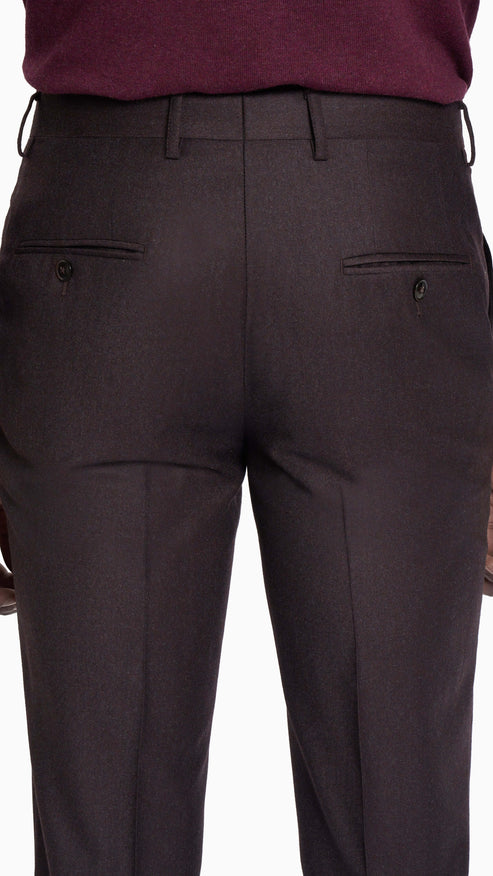 Reda Merlot Flannel Custom Trouser