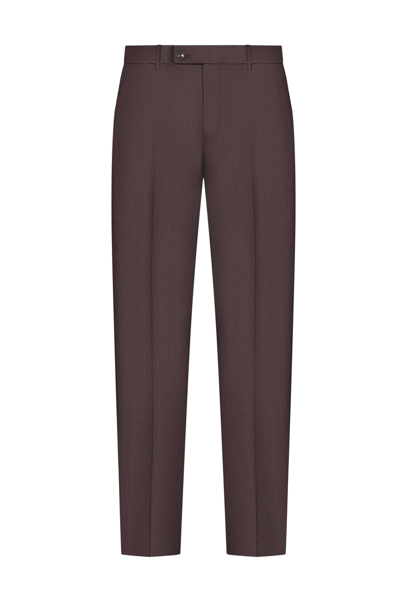 Reda Merlot Flannel Custom Trouser