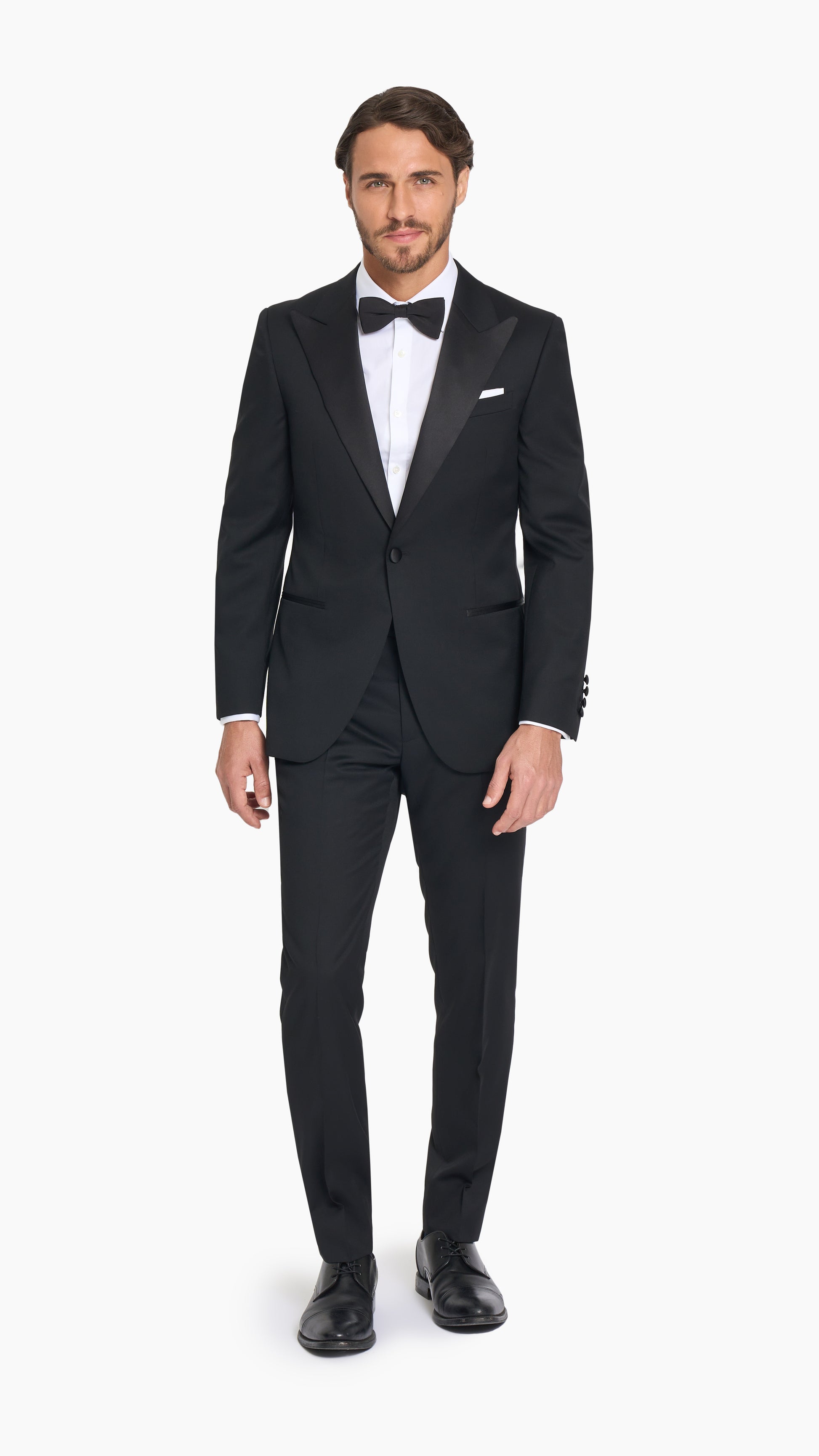 Reda Black Twill Custom Tuxedo Jacket