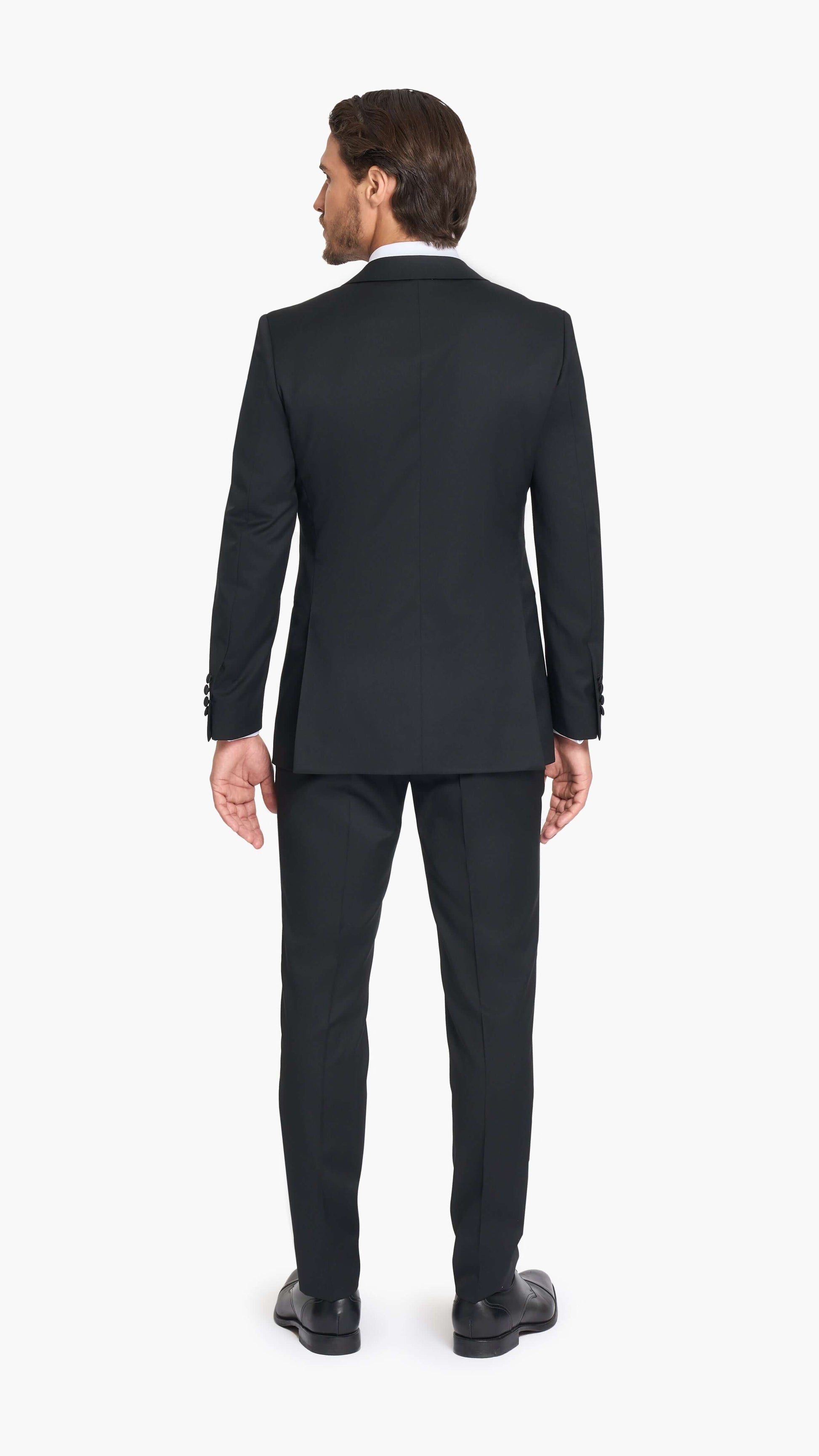 Reda Black Twill Custom Tuxedo Jacket