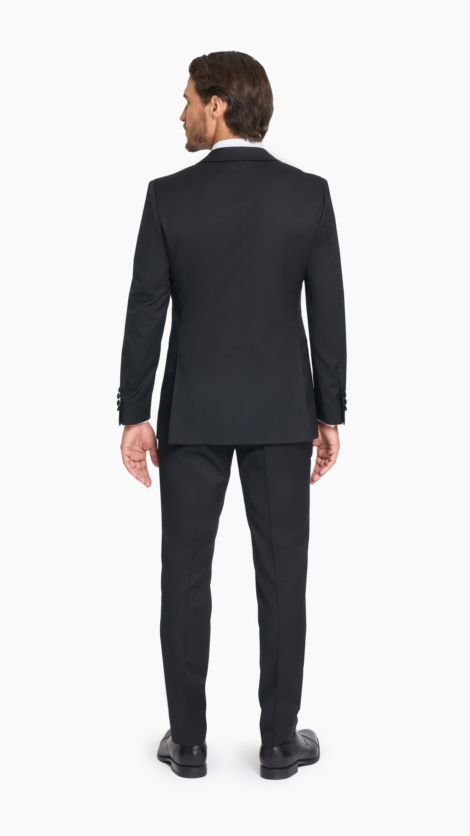 Reda Black Twill Custom Tuxedo Jacket