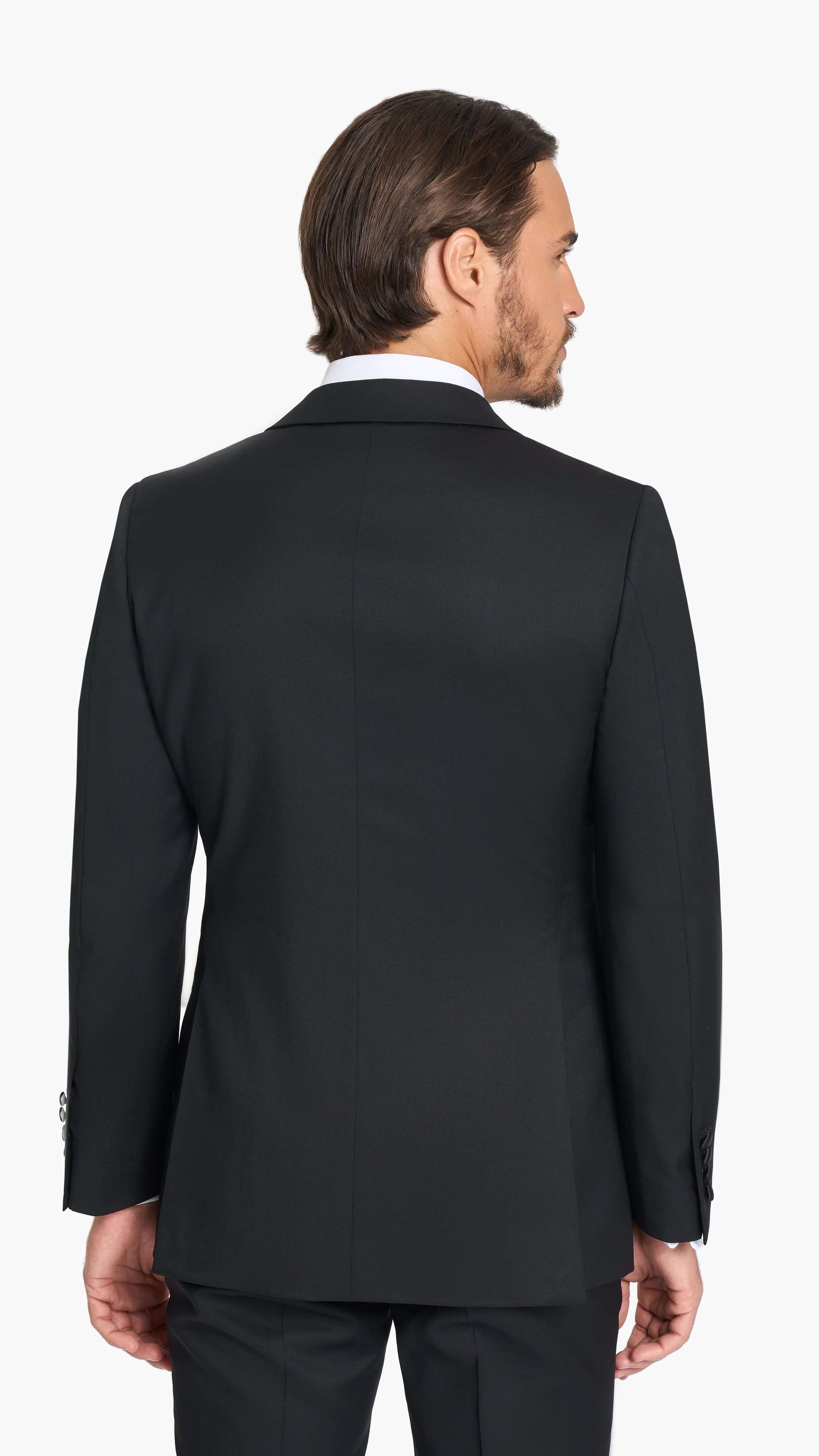 Reda Black Twill Custom Tuxedo Jacket