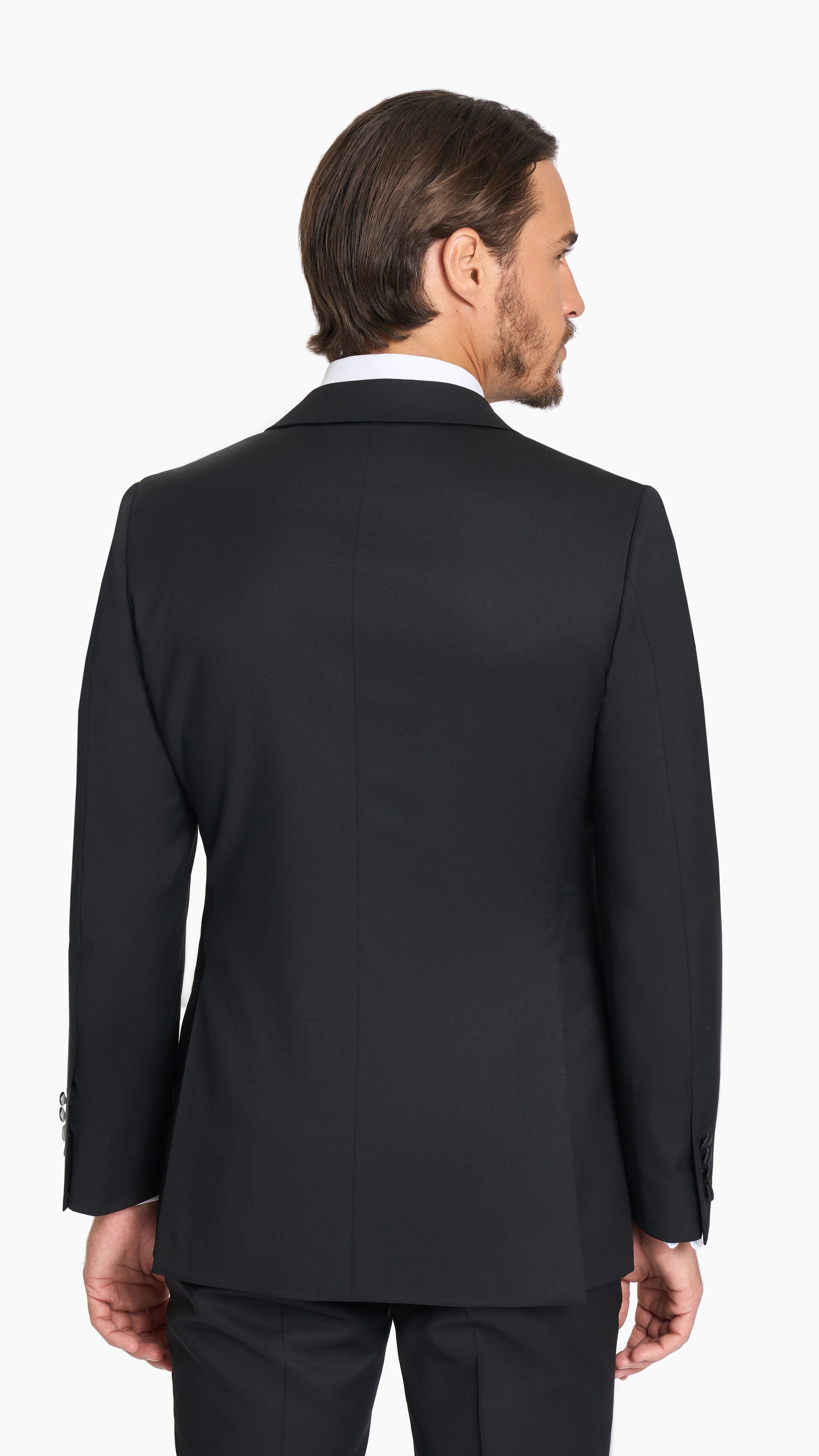 Black Twill Tuxedo Jacket