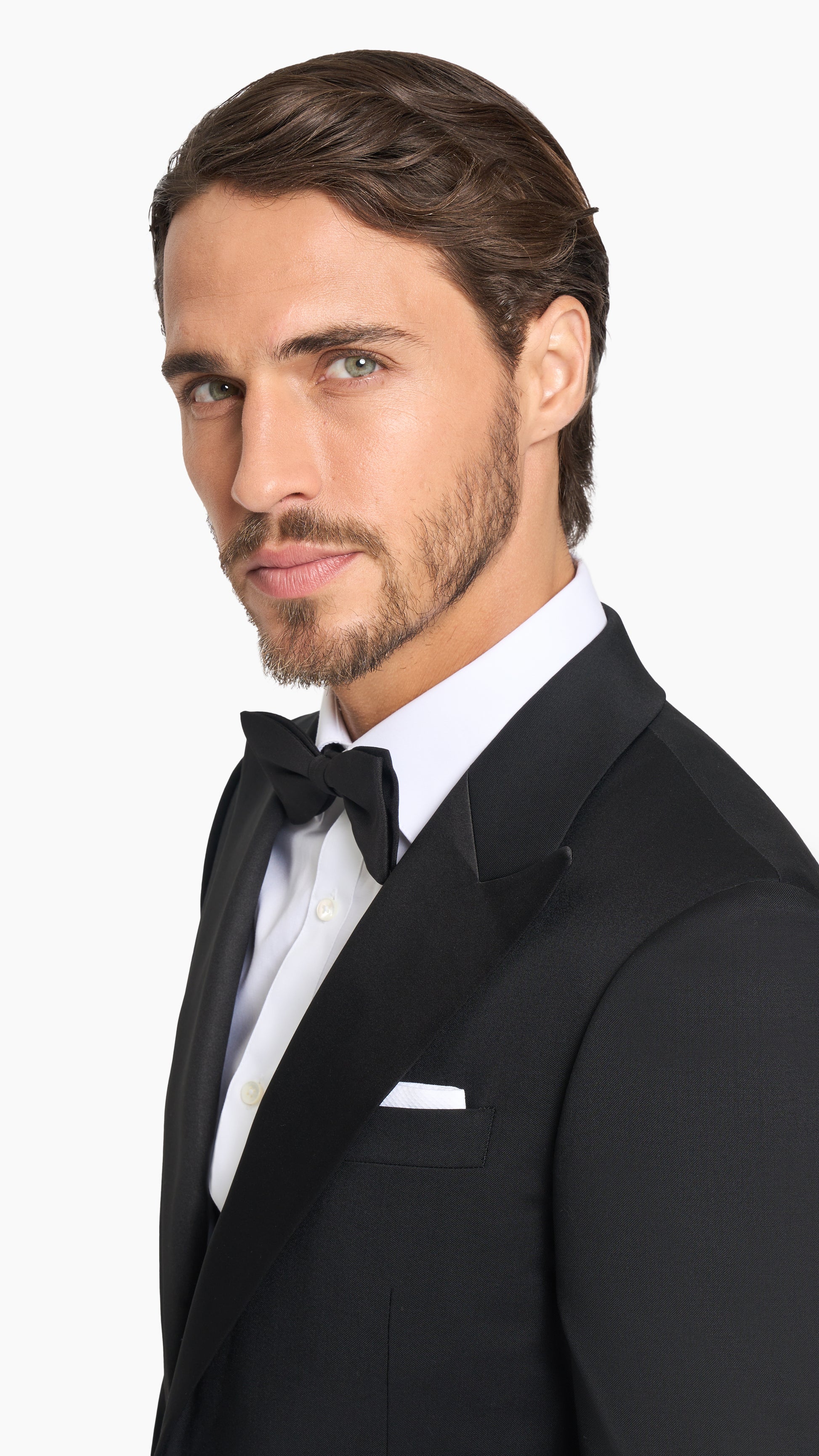 Black Twill Tuxedo Jacket