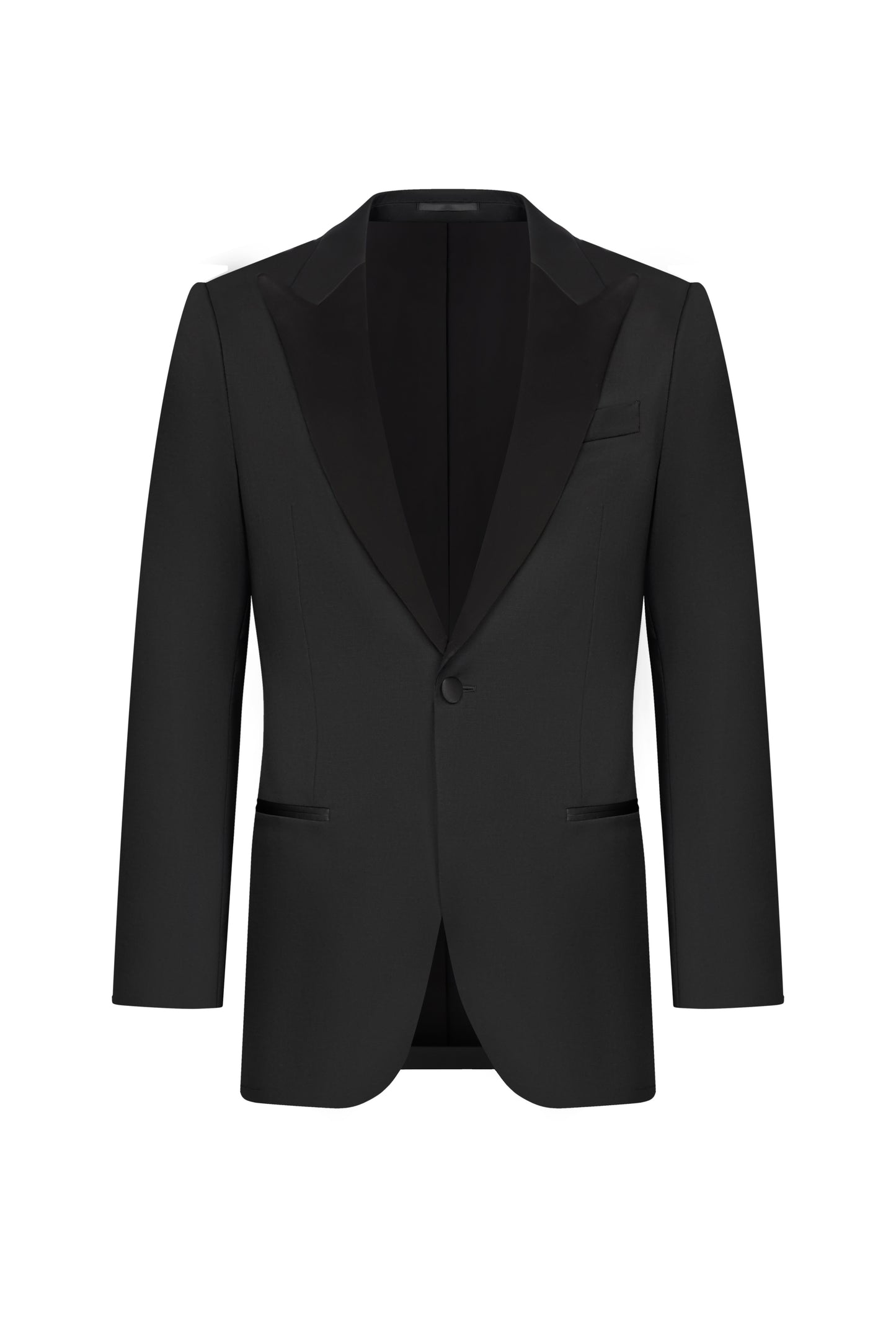 Black Twill Custom Tuxedo Jacket