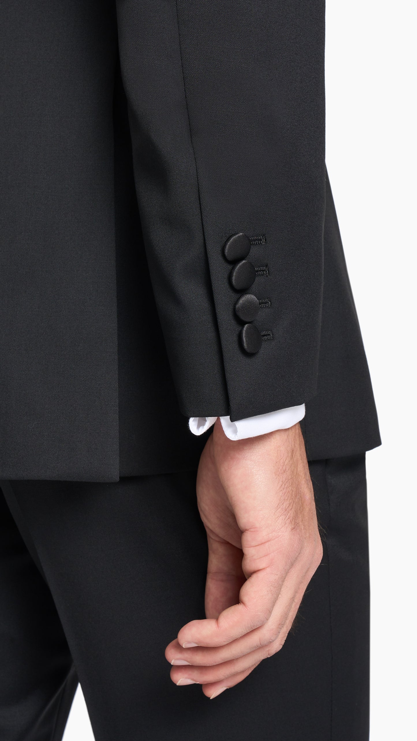 Black Twill Tuxedo Suit