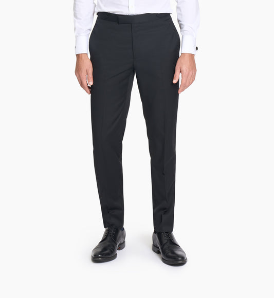 Black Twill Custom Tuxedo Trouser