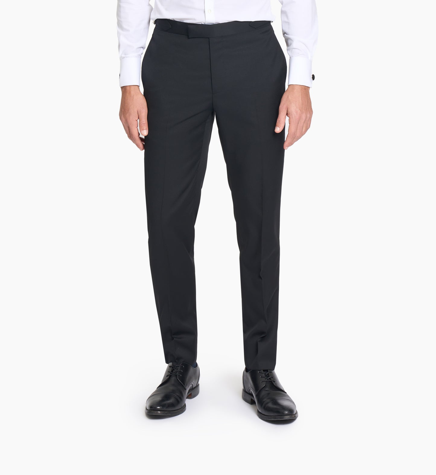 Reda Black Twill Custom Tuxedo Trouser