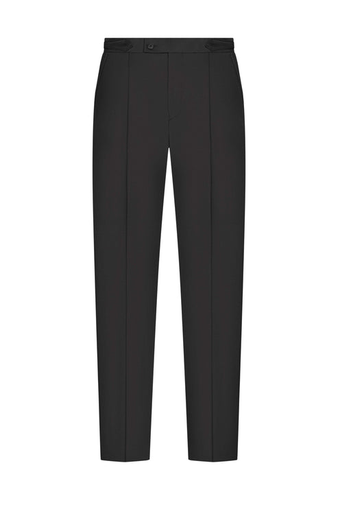 Reda Black Twill Custom Tuxedo Trouser
