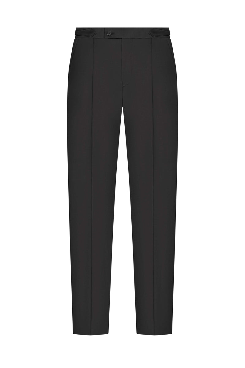 Reda Black Twill Custom Tuxedo Trouser