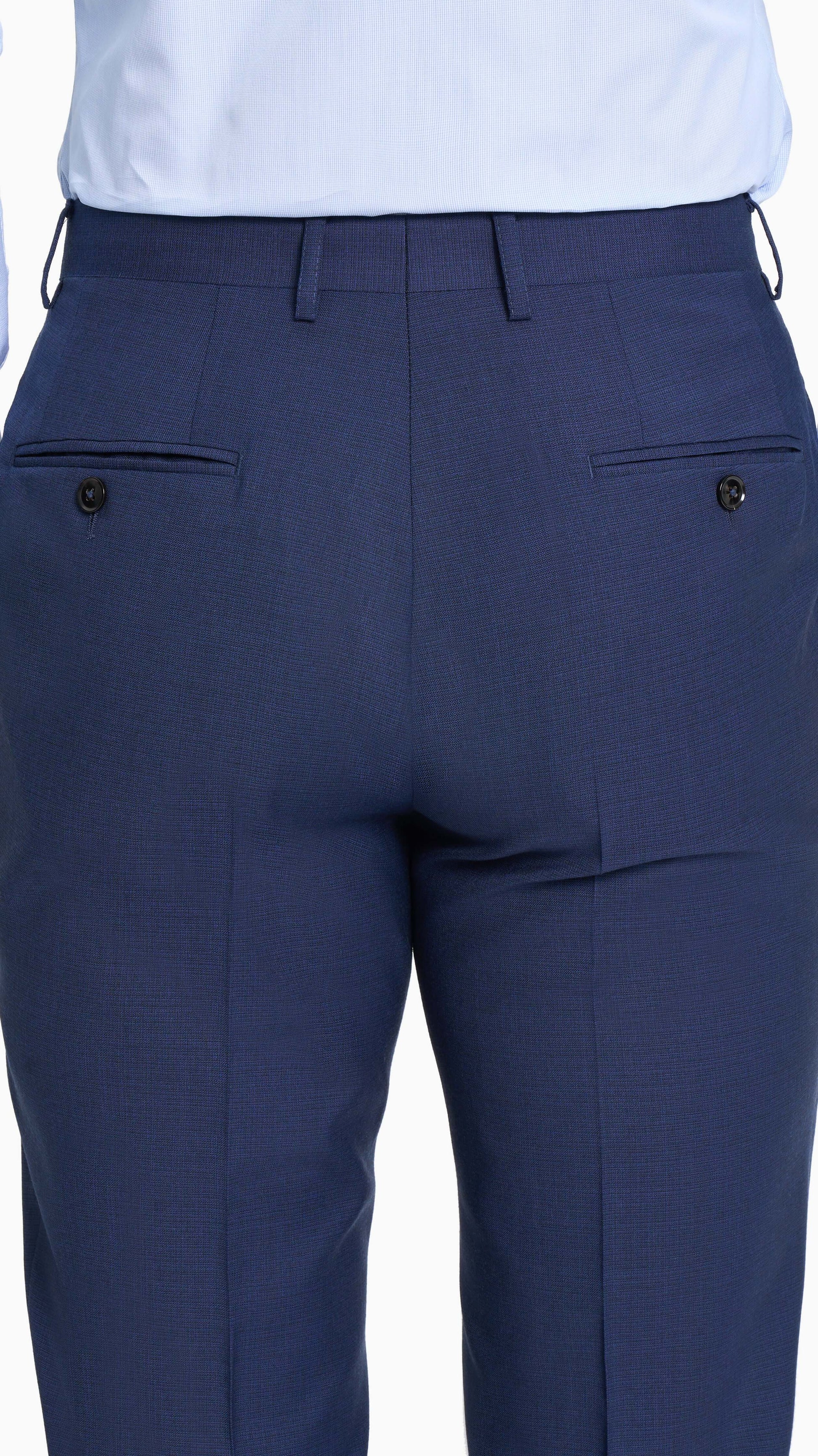 Dormeuil Royal Blue Sharkskin Custom Suit