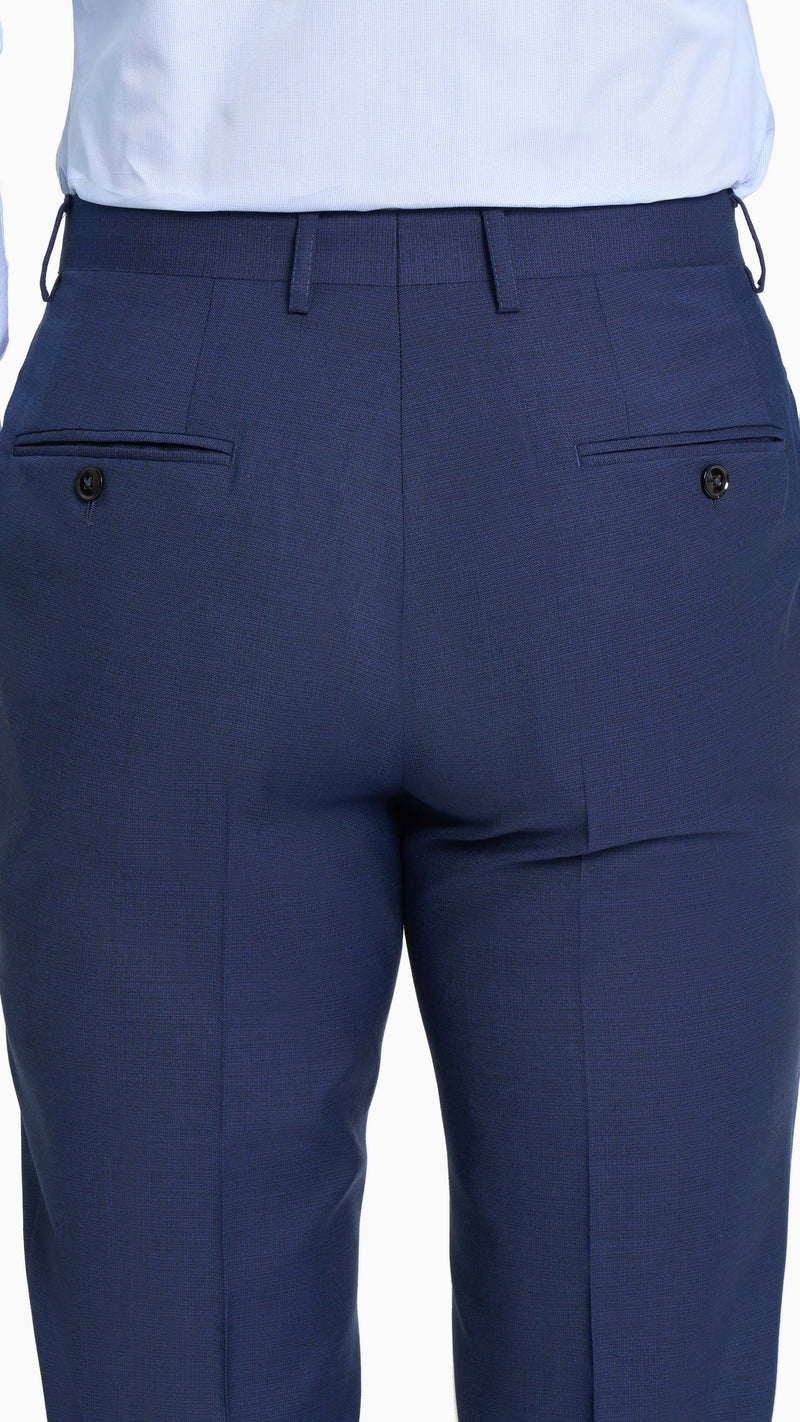 Dormeuil Royal Blue Sharkskin Custom Suit