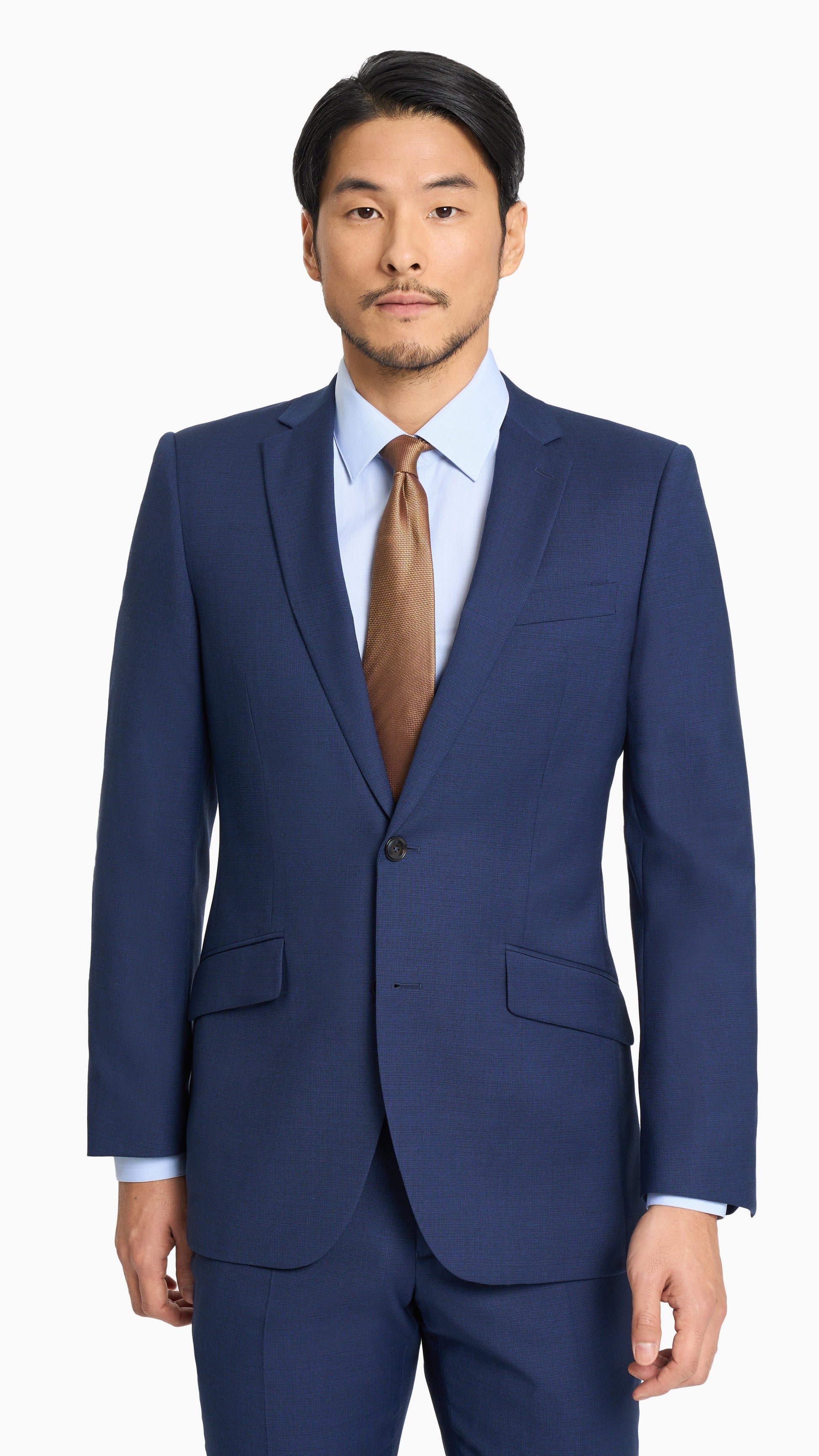 Royal Blue Sharkskin Suit