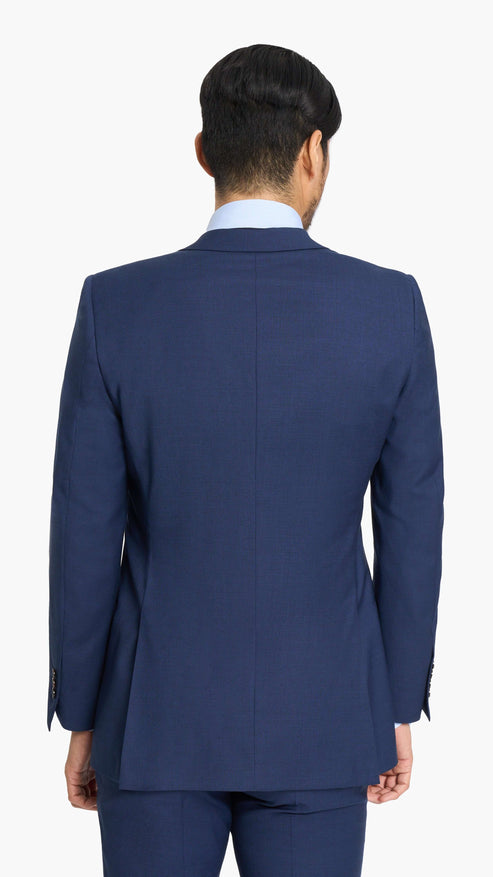 Dormeuil Royal Blue Sharkskin Custom Suit
