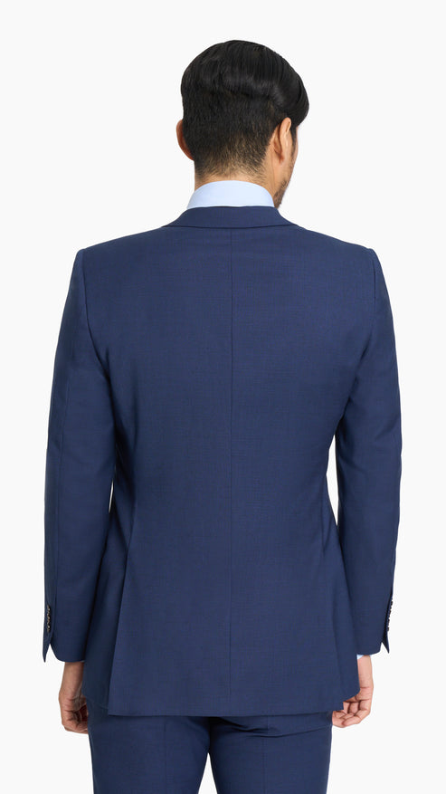 Royal Blue Sharkskin Suit