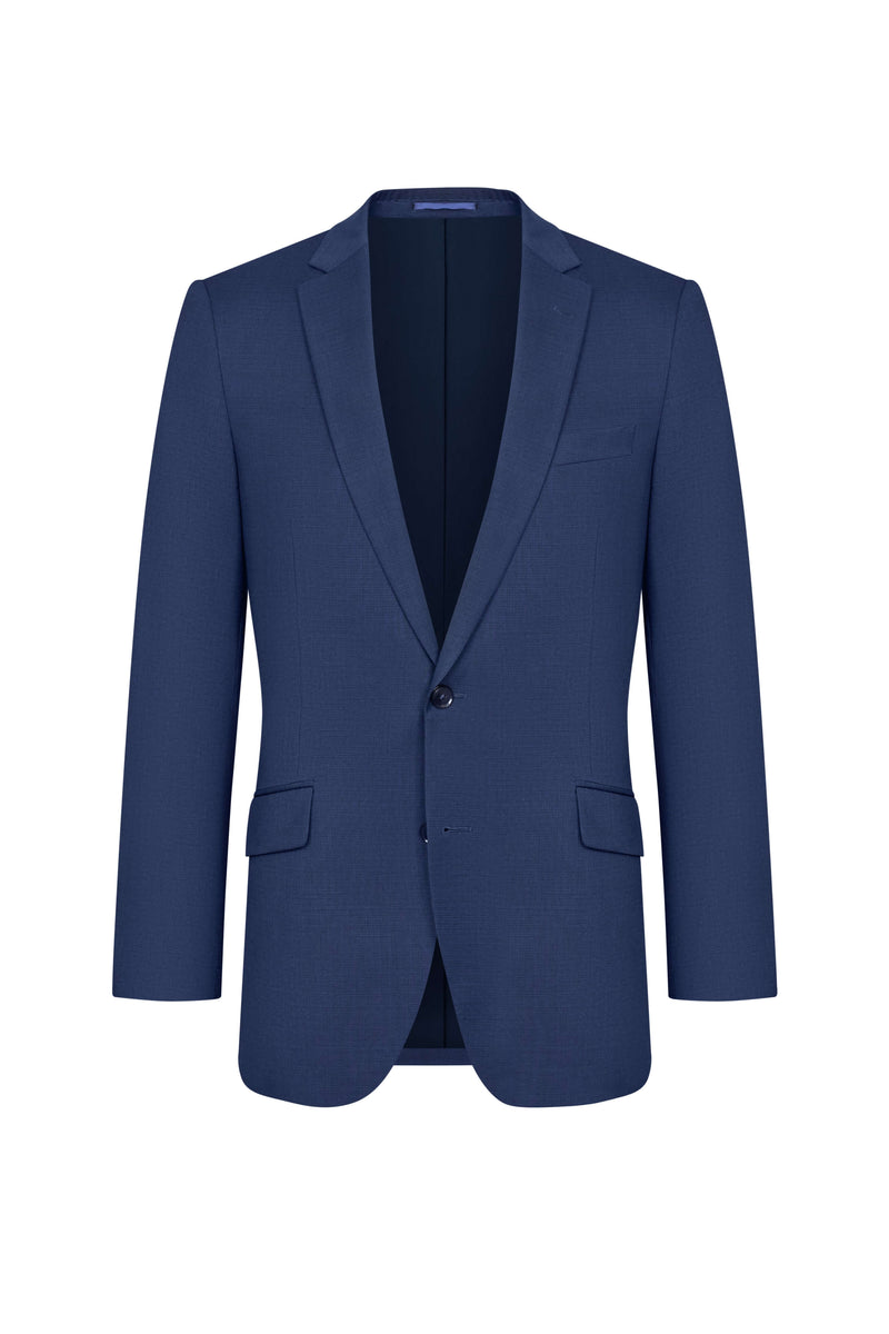 Dormeuil Royal Blue Sharkskin Custom Suit