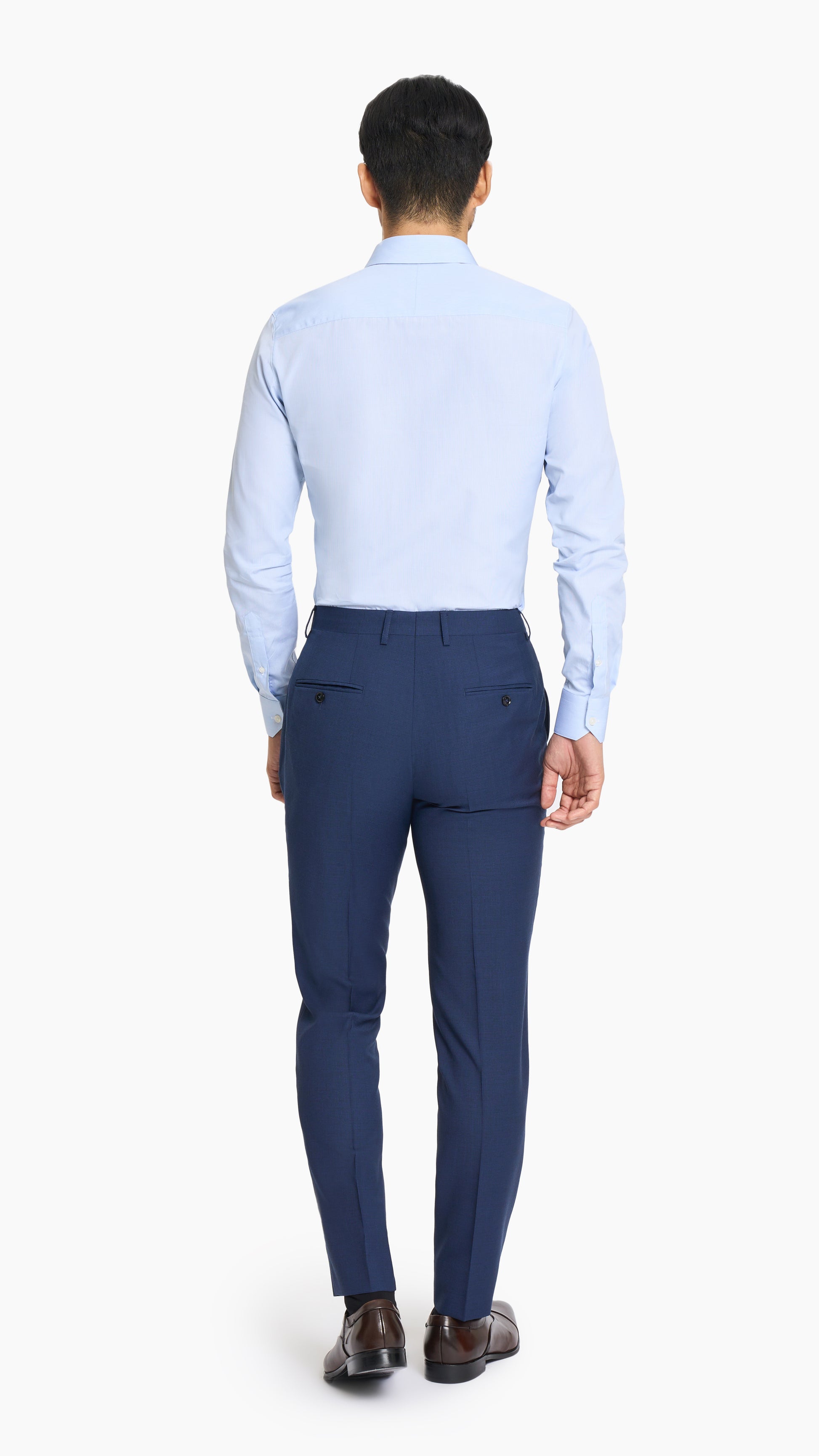 Royal Blue Sharkskin Trouser