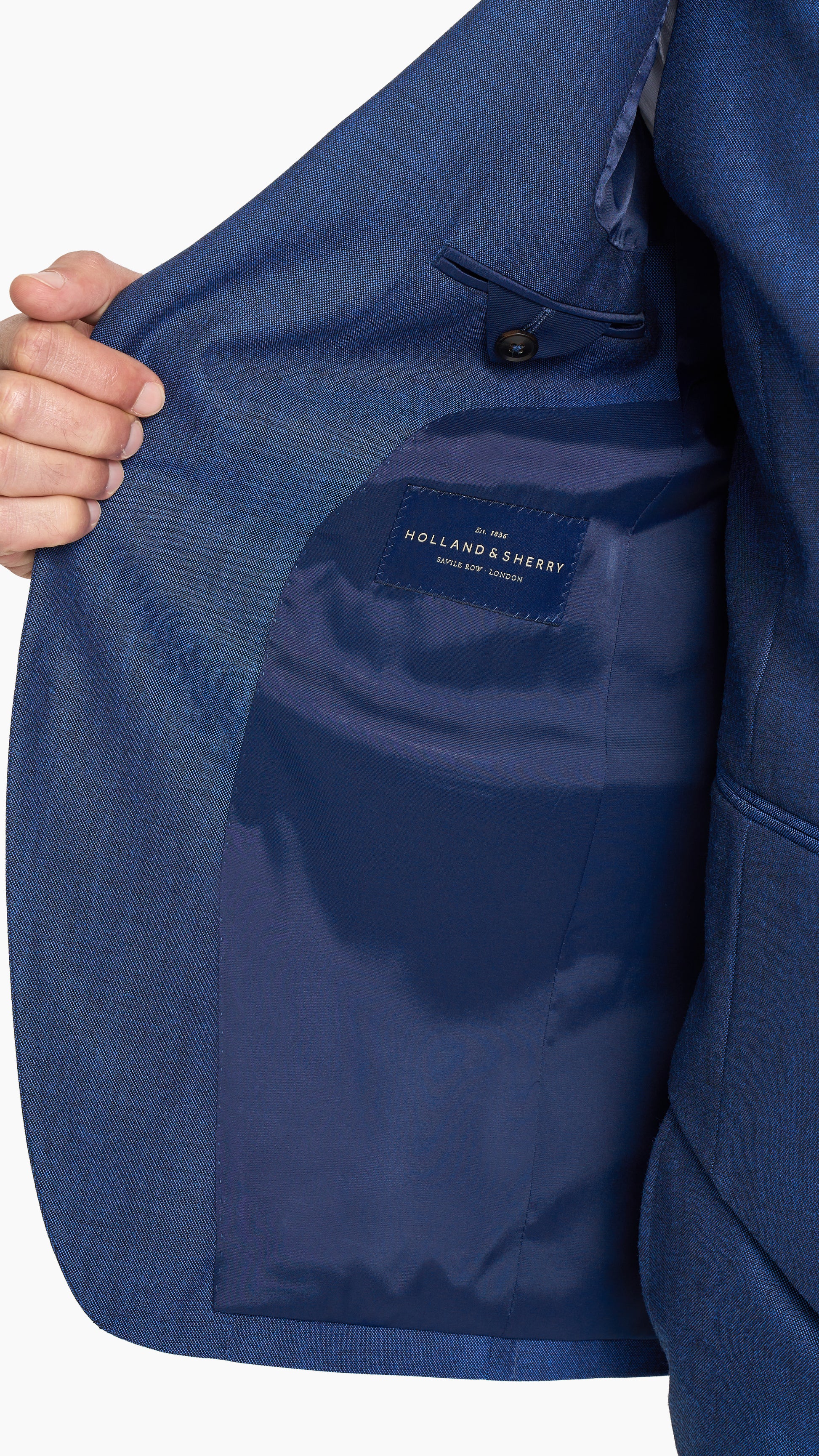Tonic Blue Hopsack Jacket