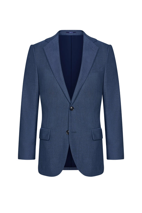 Holland & Sherry Tonic Blue Hopsack Custom Suit