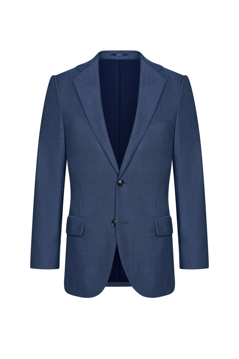 Holland & Sherry Tonic Blue Hopsack Custom Suit