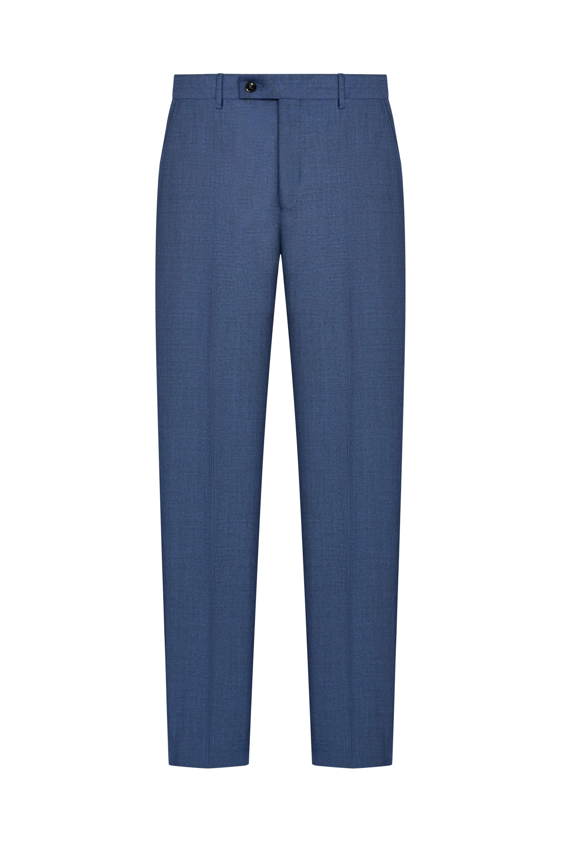 Holland & Sherry Tonic Blue Hopsack Custom Suit