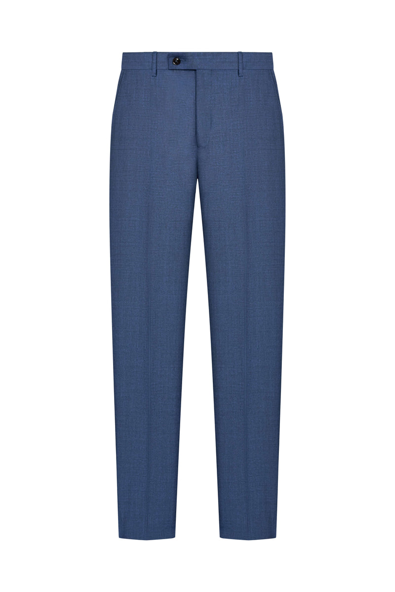 Holland & Sherry Tonic Blue Hopsack Custom Suit