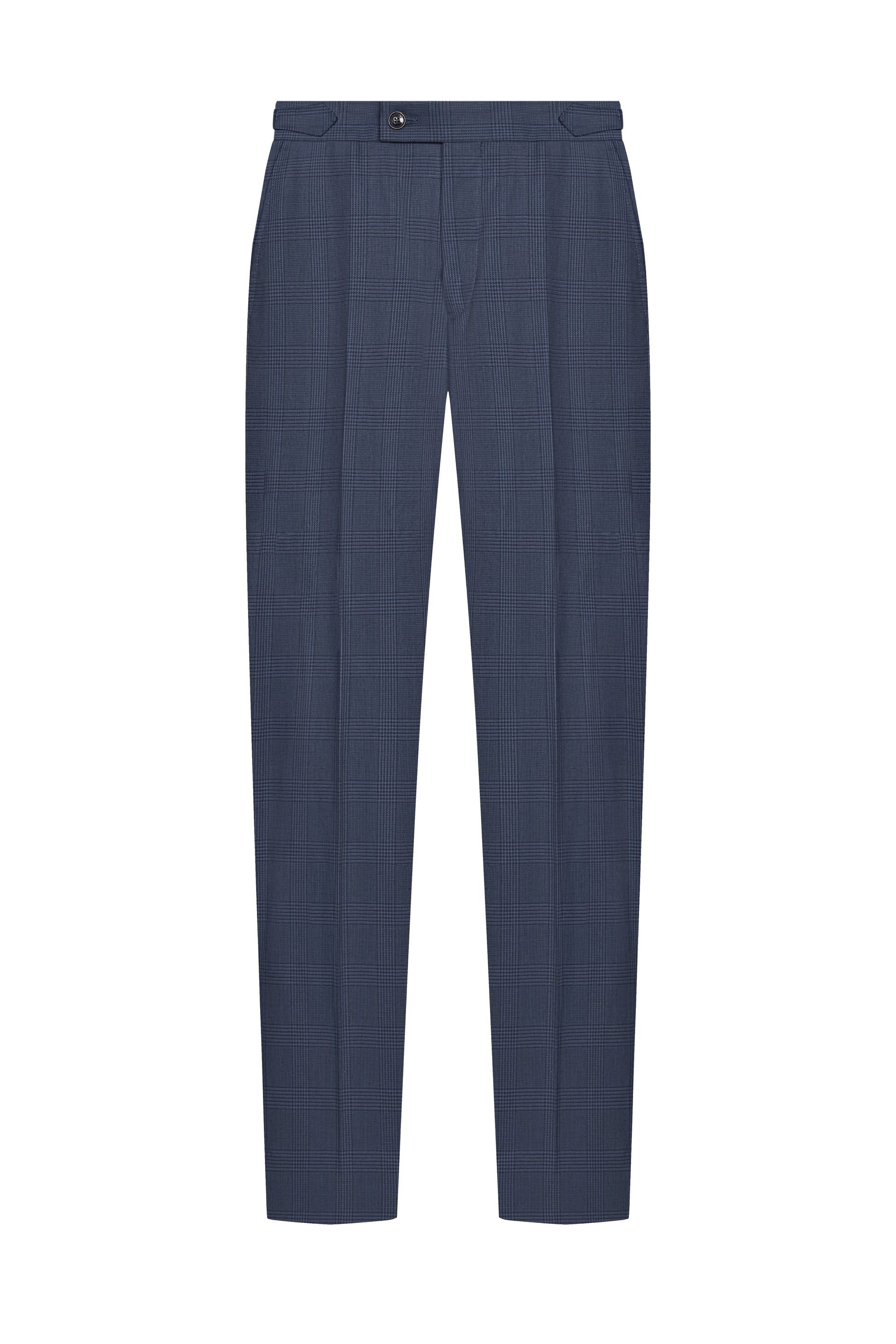 Navy Blue Glencheck Trouser