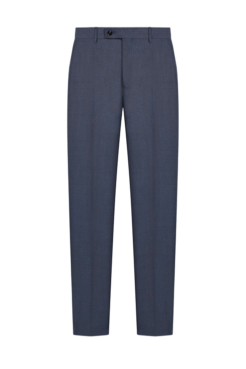 Holland & Sherry Navy Blue Sharkskin Custom Suit