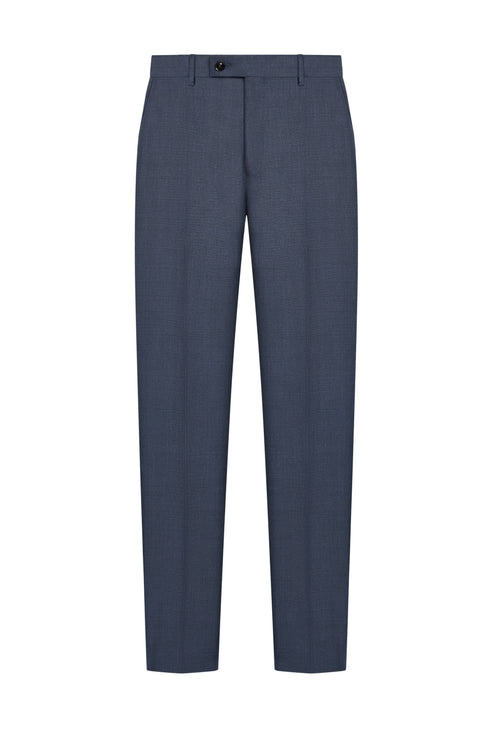 Holland & Sherry Navy Blue Sharkskin Custom Suit