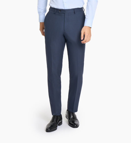 Navy Blue Sharkskin Custom Trouser