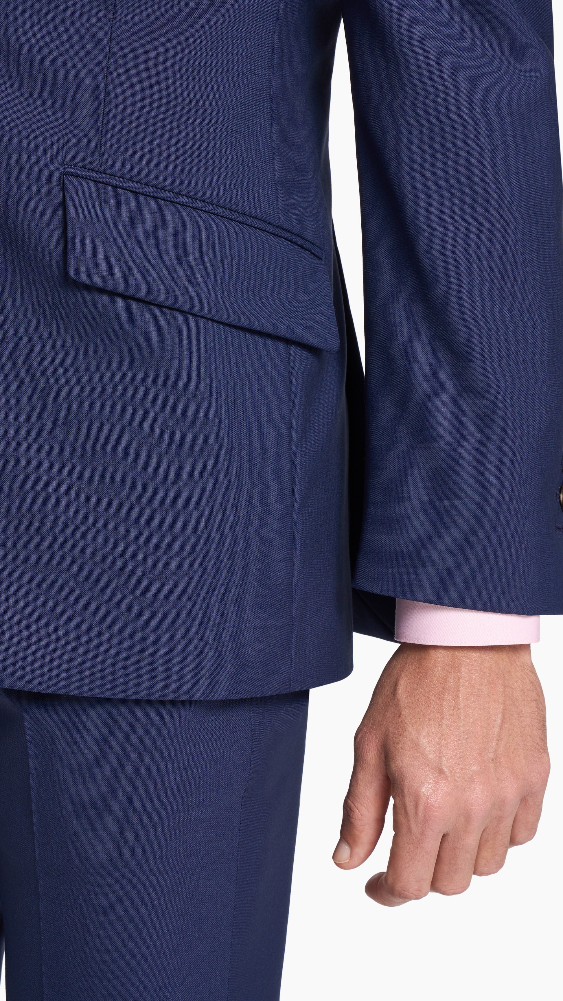 Royal Blue Plain Weave Jacket