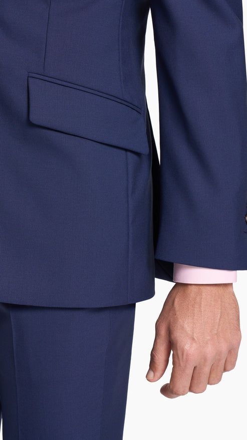 Royal Blue Plain Weave Jacket