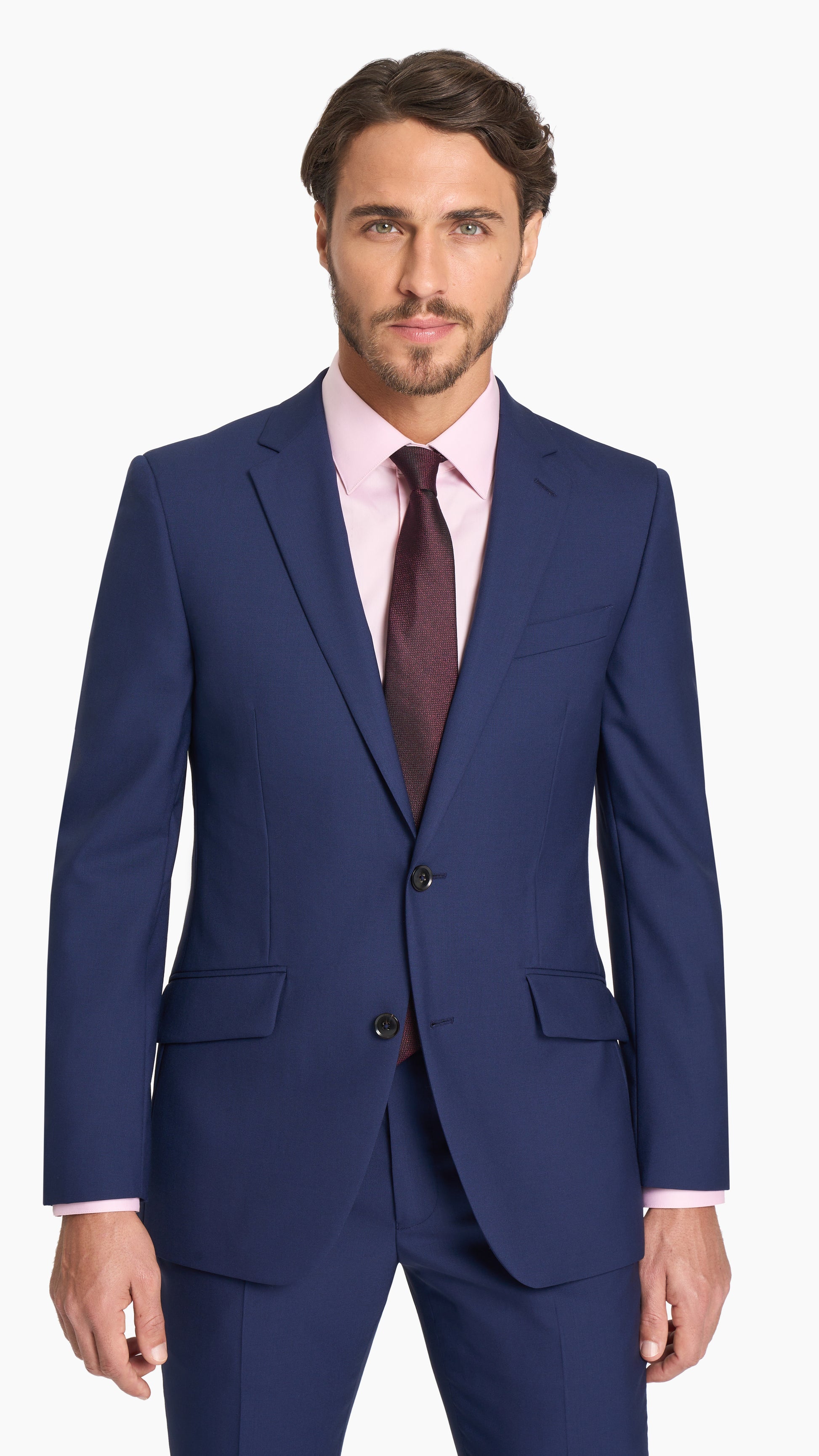 Royal Blue Plain Weave Suit