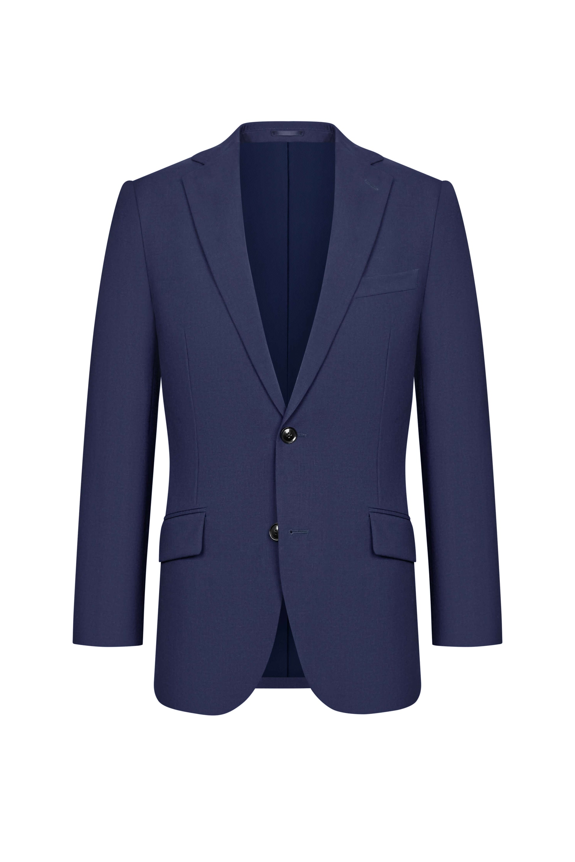 Scabal Royal Blue Plain Weave Custom Suit