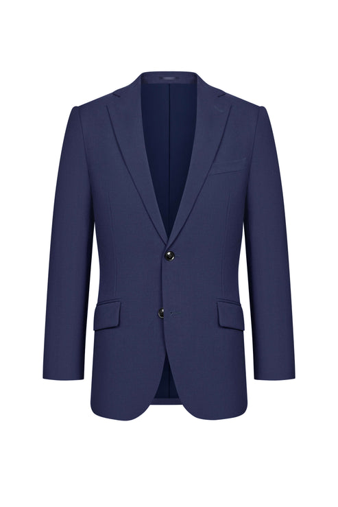 Scabal Royal Blue Plain Weave Custom Suit