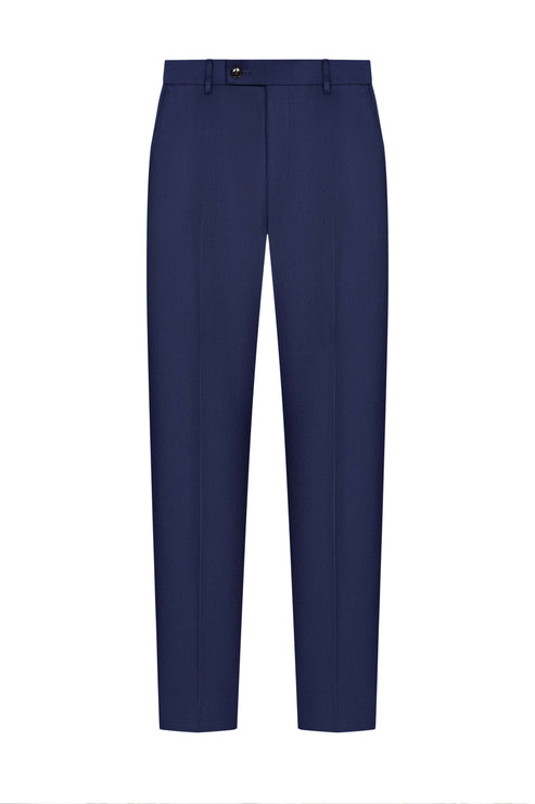 Scabal Royal Blue Plain Weave Custom Suit