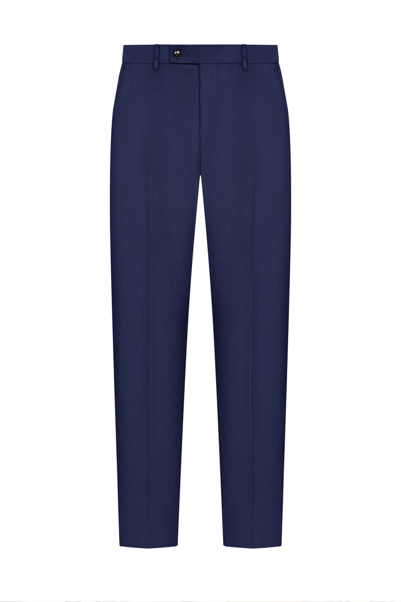 Scabal Royal Blue Plain Weave Custom Suit