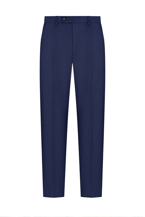 Royal Blue Plain Weave Trouser