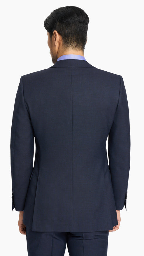 Contrast Navy Nailhead Suit