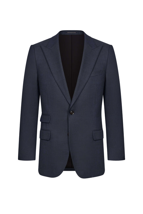 Holland & Sherry Contrast Navy Nailhead Custom Suit