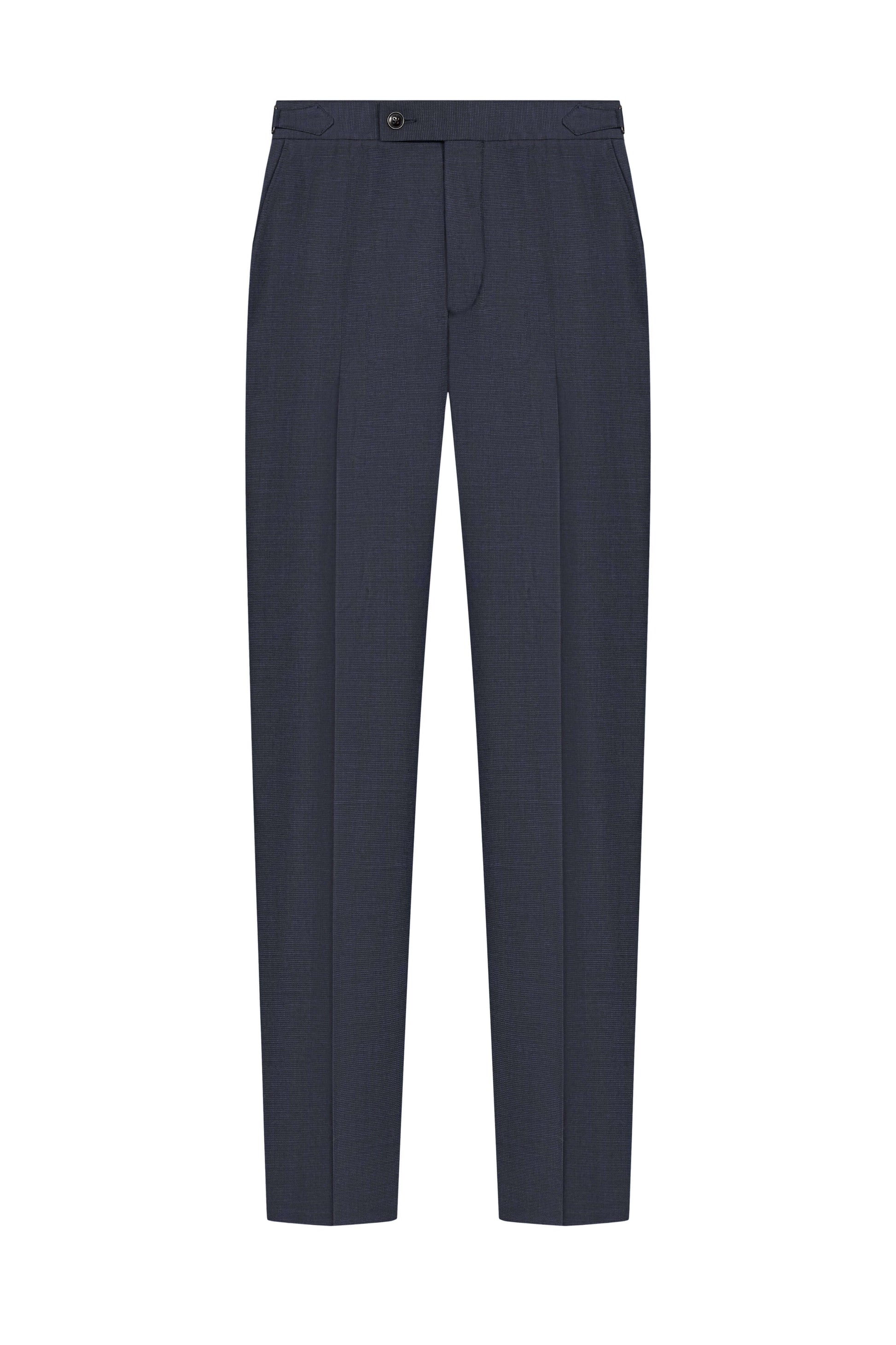 Holland & Sherry Contrast Navy Nailhead Custom Suit