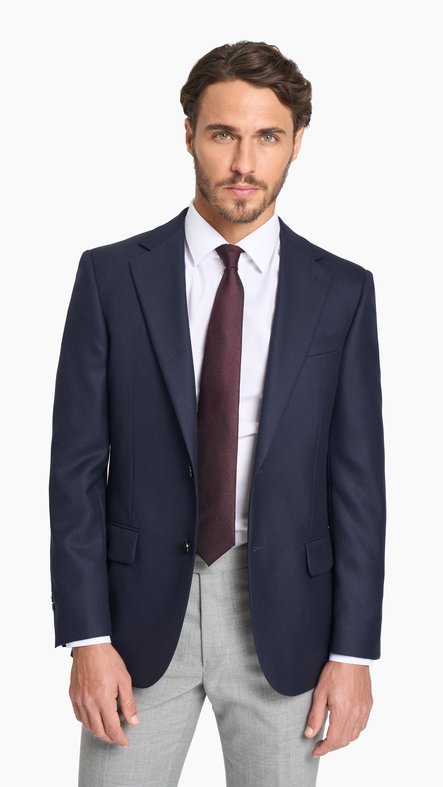 Scabal Midnight Blue Box Weave Jacket