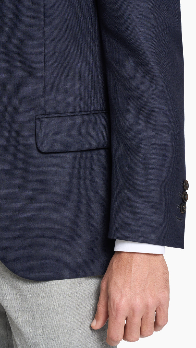 Scabal Midnight Blue Box Weave Jacket