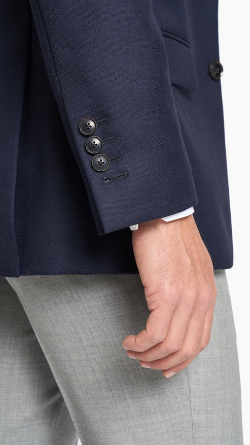 Scabal Midnight Blue Box Weave Jacket