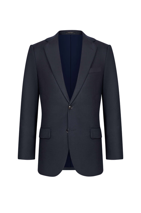 Scabal Midnight Blue Box Weave Custom Suit