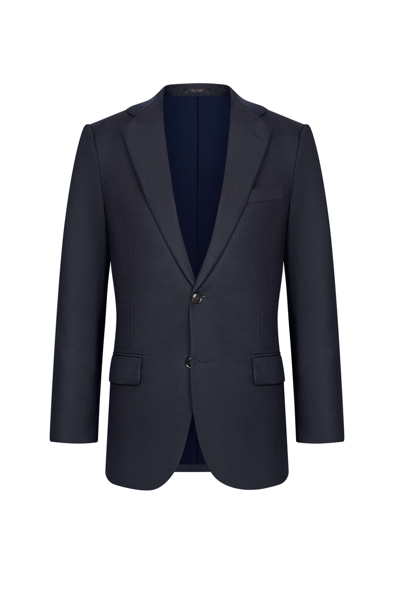 Scabal Midnight Blue Box Weave Custom Suit