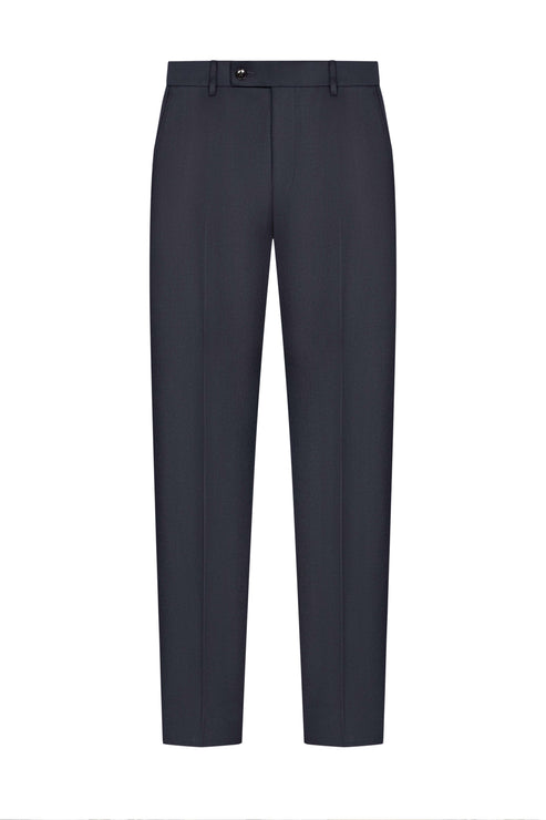 Scabal Midnight Blue Box Weave Custom Suit